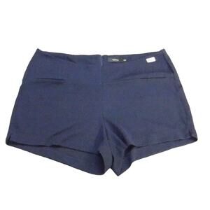 Torrid Shorts Womens 26 Navy Blue Casual Short Hot Pants Zip Closure Plus Size